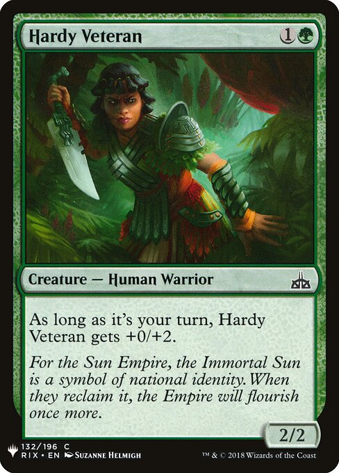 Hardy Veteran, The List RIX-132, common
