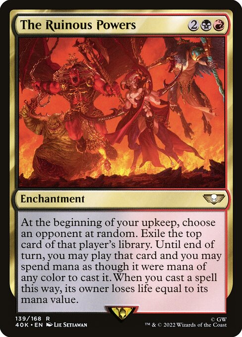 The Ruinous Powers, Warhammer 40,000 Commander 139, rare