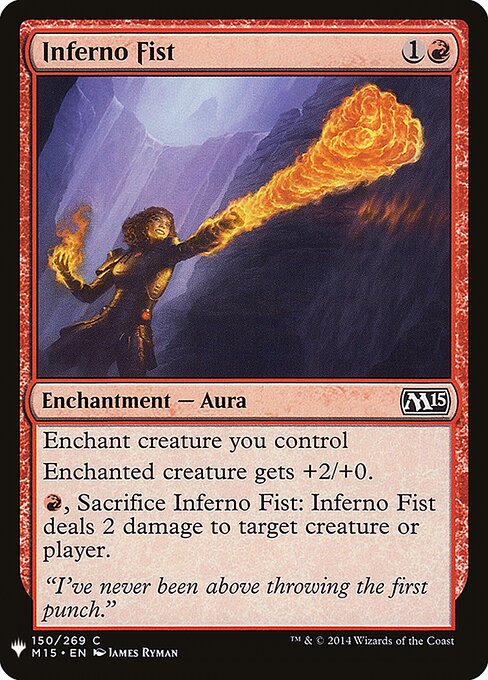 Inferno Fist, The List M15-150, common