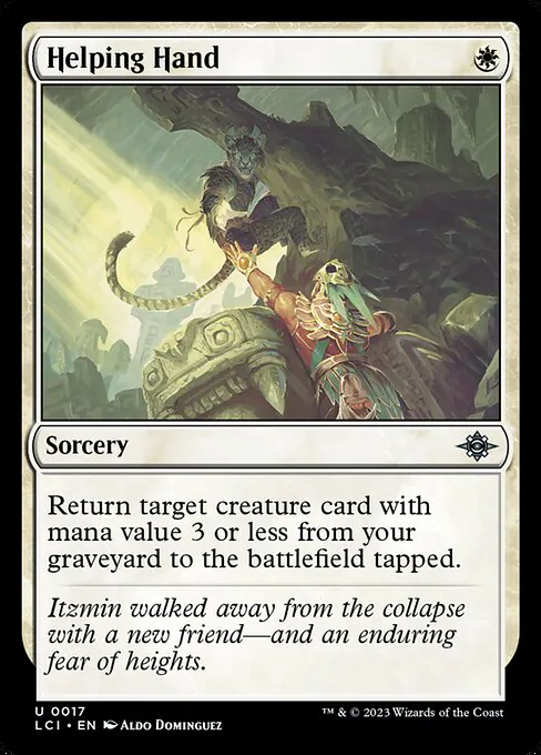 Helping Hand, The Lost Caverns of Ixalan 17, uncommon
