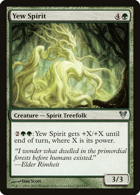 Yew Spirit, Avacyn Restored 207, uncommon