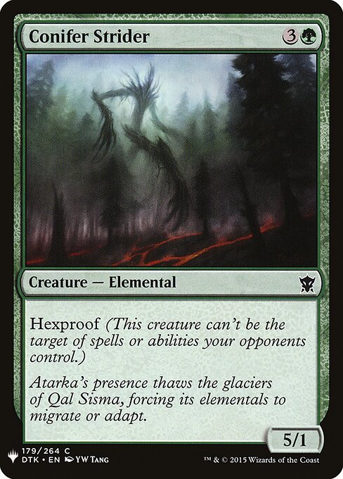Conifer Strider, The List DTK-179, common
