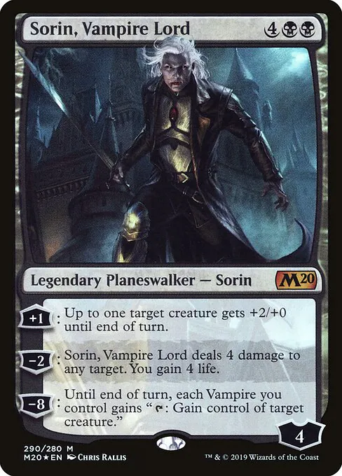 Sorin, Vampire Lord, Core Set 2020 290, mythic