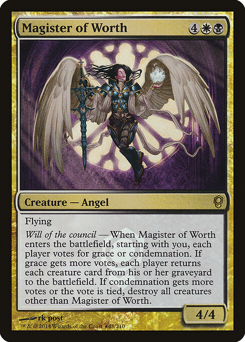 Magister of Worth, Conspiracy Promos 48★, rare