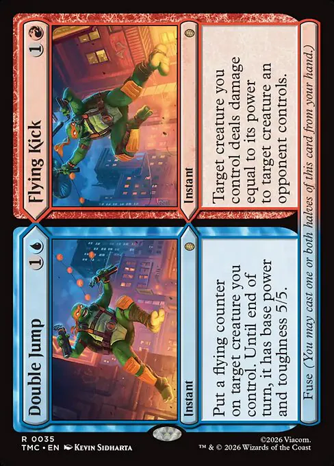 Double Jump // Flying Kick, Teenage Mutant Ninja Turtles Eternal 35, rare