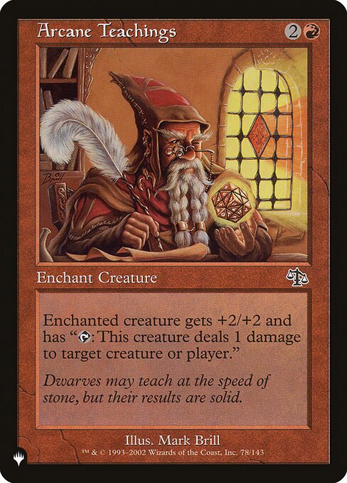 Arcane Teachings, The List JUD-78, common