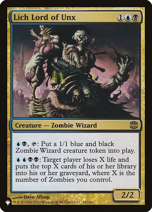 Lich Lord of Unx, The List ARB-24, rare