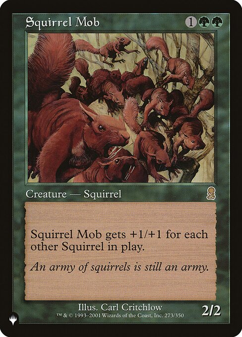 Squirrel Mob, The List ODY-273, rare