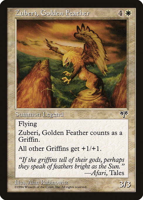 Zuberi, Golden Feather, Mirage 51, rare