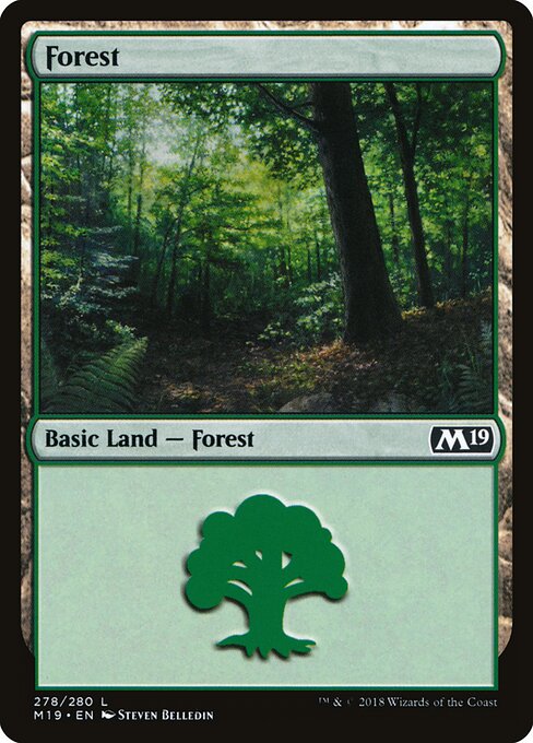 Forest, Core Set 2019 278, common