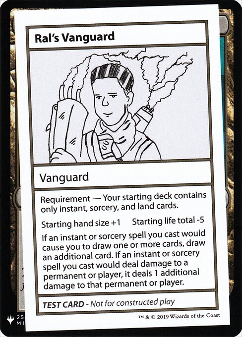 Ral's Vanguard, Mystery Booster Playtest Cards 2019 1, rare