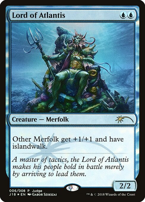 Lord of Atlantis, Judge Gift Cards 2018 6, rare