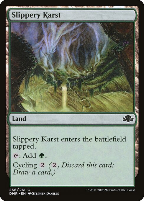 Slippery Karst, Dominaria Remastered 256, common