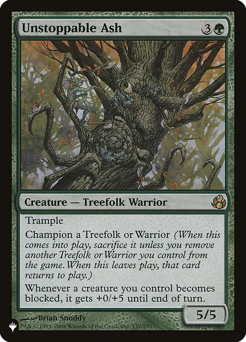 Unstoppable Ash, The List MOR-137, rare