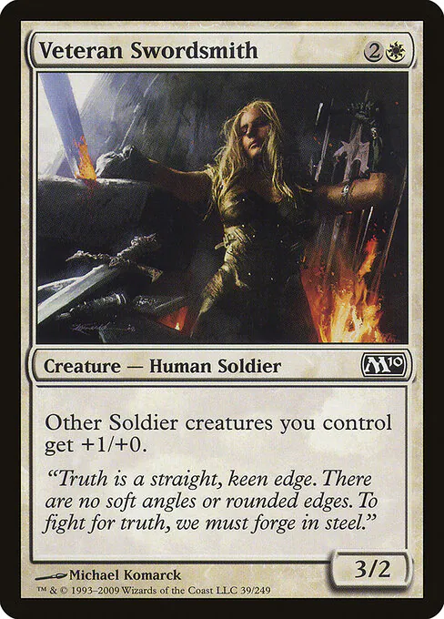 Veteran Swordsmith, Magic 2010 39, common