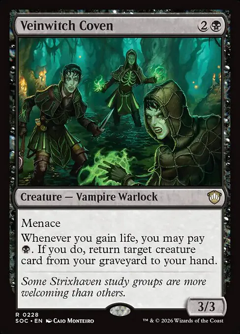 Veinwitch Coven, Secrets of Strixhaven Commander 228, rare