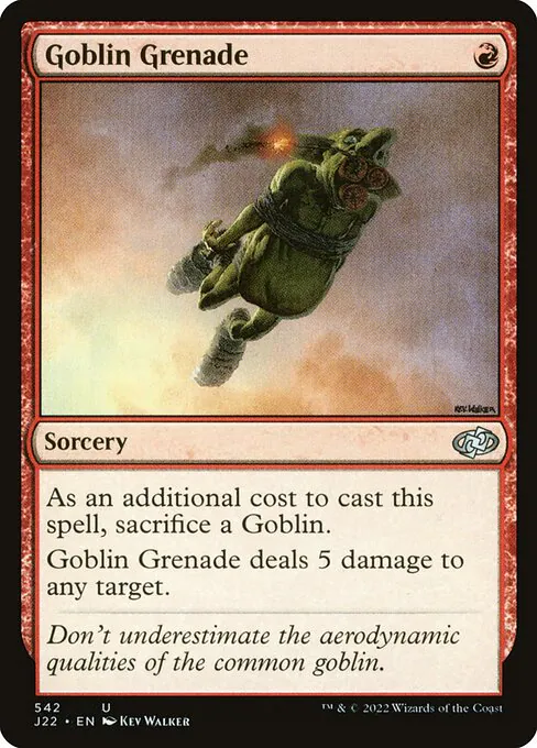 Goblin Grenade, Jumpstart 2022 542, uncommon