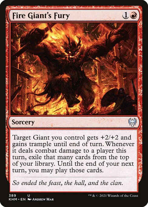 Fire Giant's Fury, Kaldheim 389, uncommon