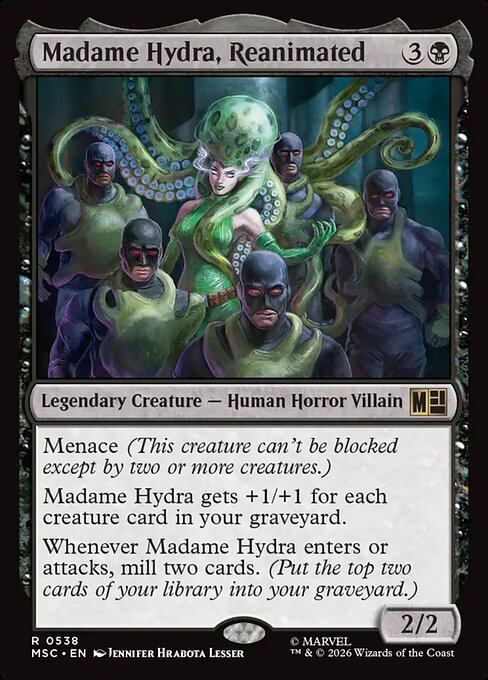 Madame Hydra, Reanimated, Marvel Super Heroes Commander 538, rare