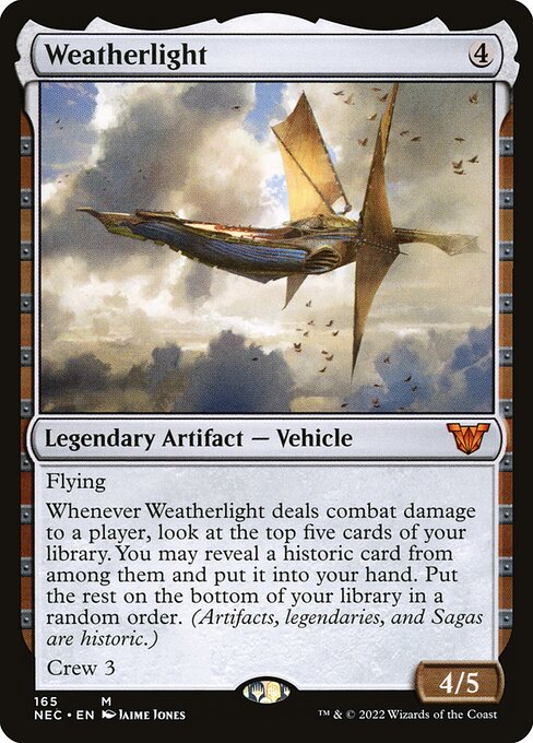 Weatherlight, Neon Dynasty Commander 165, mythic