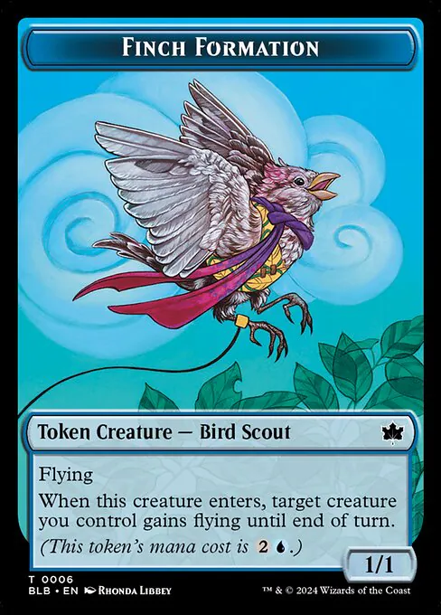 Finch Formation, Bloomburrow Tokens 6, common