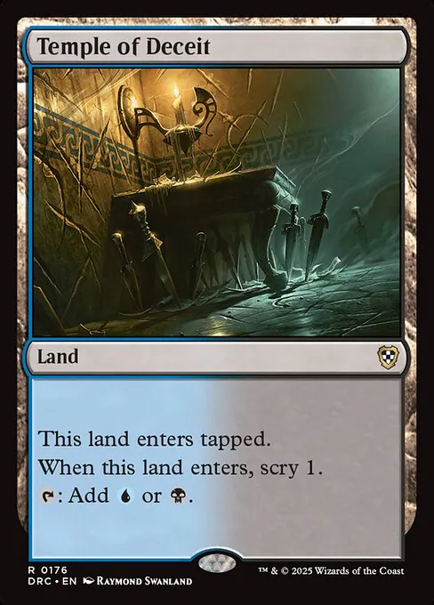 Temple of Deceit, Aetherdrift Commander 176, rare