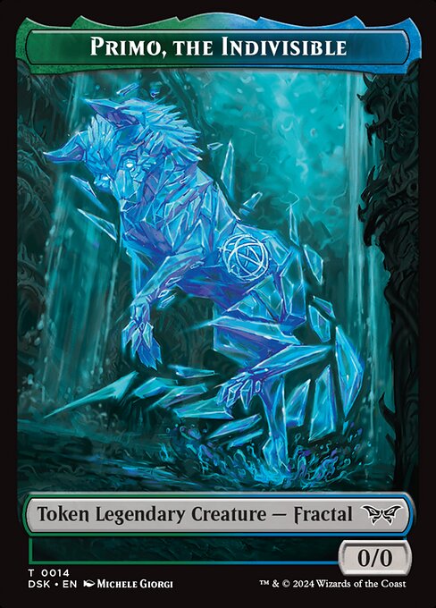Primo, the Indivisible, Duskmourn: House of Horror Tokens 14, common