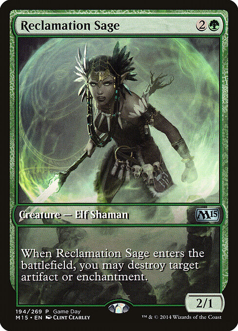 Reclamation Sage, Magic 2015 Promos 194, uncommon
