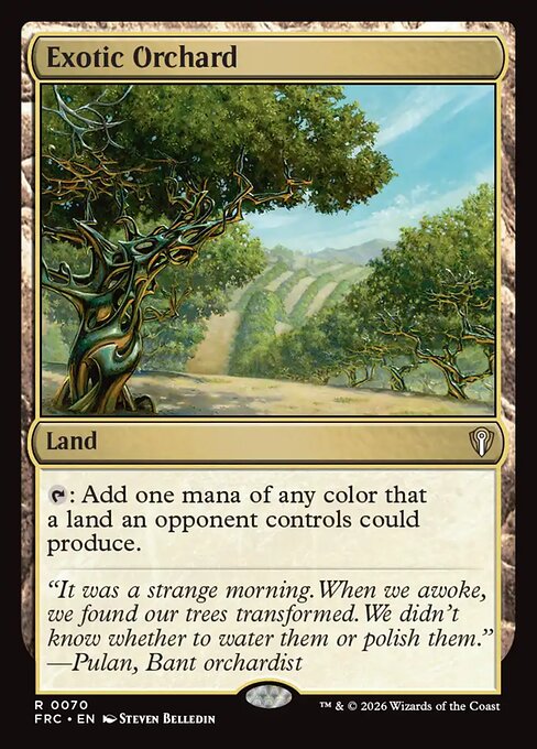 Exotic Orchard, Reality Fracture Commander 70, rare