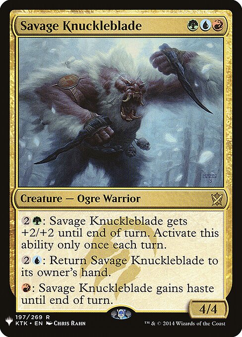 Savage Knuckleblade, The List KTK-197, rare