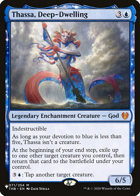 Thassa, Deep-Dwelling, The List THB-71, mythic