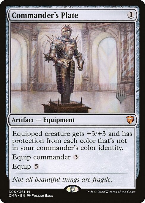 Commander's Plate, Commander Legends Promos 305p, mythic