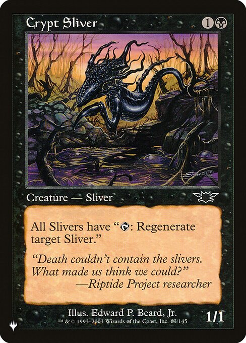 Crypt Sliver, The List LGN-63, common