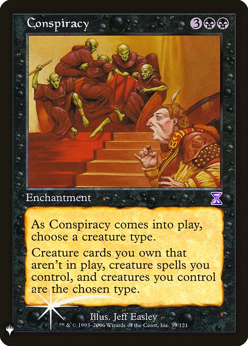 Conspiracy, The List TSB-39, rare