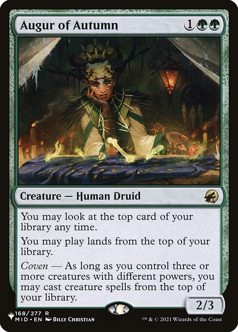Augur of Autumn, The List MID-168, rare