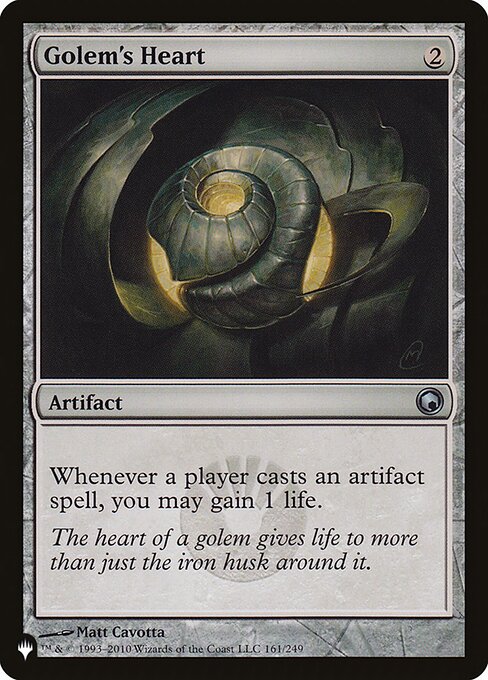 Golem's Heart, The List SOM-161, uncommon