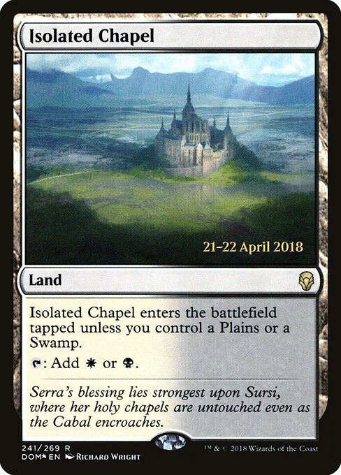 Isolated Chapel, Dominaria Promos 241s, rare