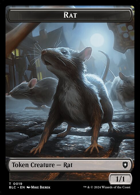 Rat, Bloomburrow Commander Tokens 19, common