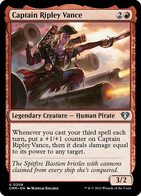 Captain Ripley Vance, Commander Masters 209, uncommon