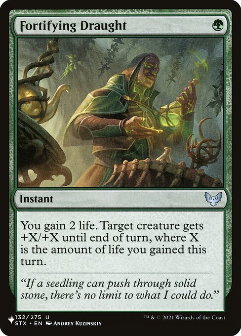 Fortifying Draught, The List STX-132, uncommon