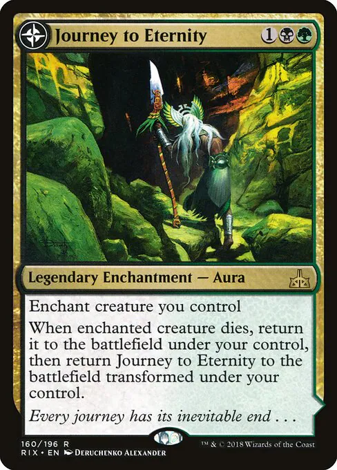 Journey to Eternity // Atzal, Cave of Eternity, Rivals of Ixalan 160, rare