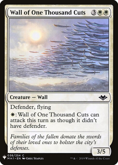 Wall of One Thousand Cuts, The List MH1-36, common