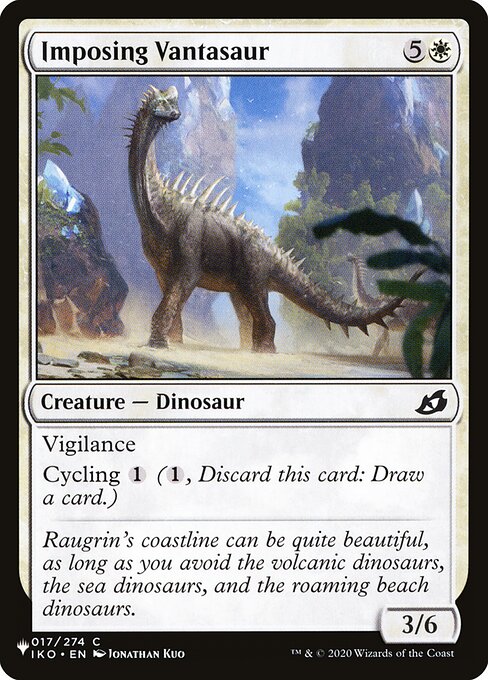 Imposing Vantasaur, The List IKO-17, common