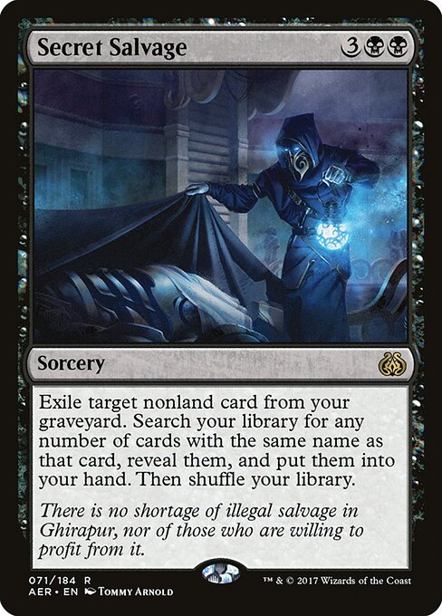 Secret Salvage, Aether Revolt 71, rare