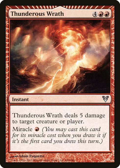 Thunderous Wrath, Avacyn Restored 160, uncommon