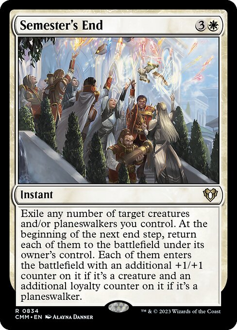 Semester's End, Commander Masters 834, rare