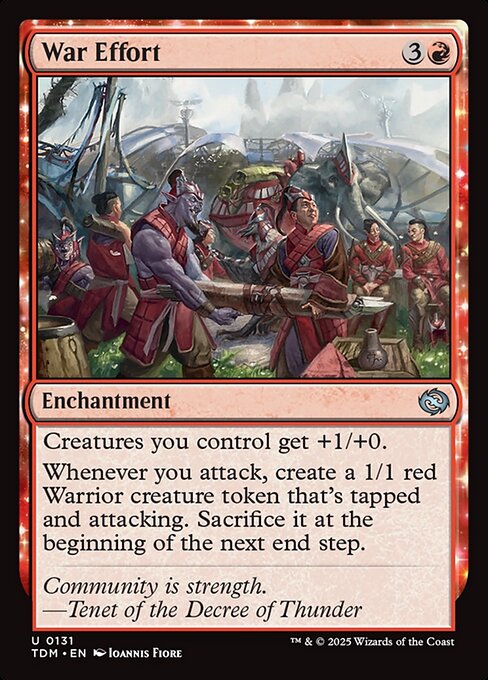 War Effort, Tarkir: Dragonstorm 131, uncommon