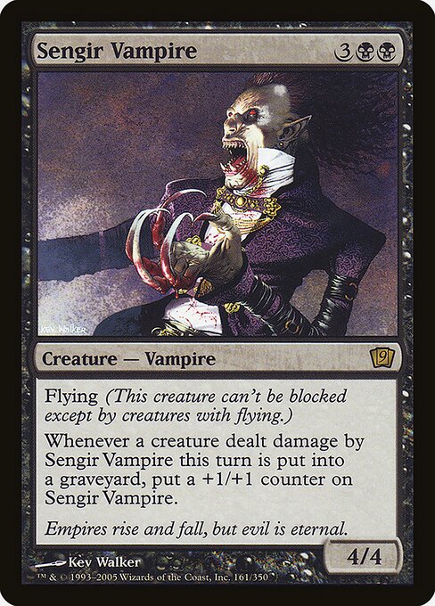 Sengir Vampire, Ninth Edition 161★, rare