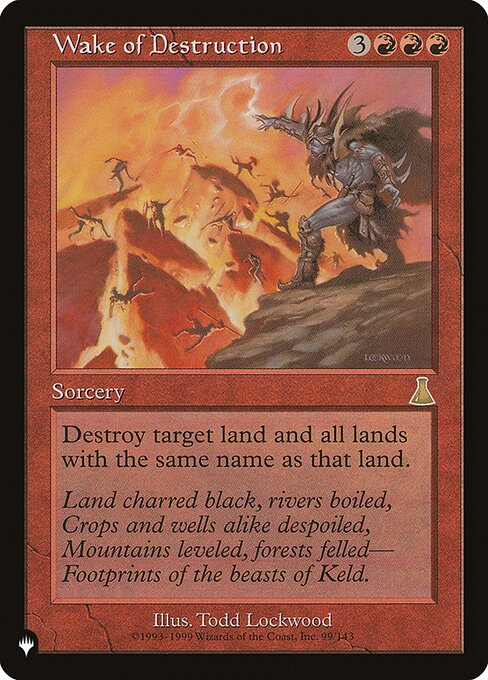 Wake of Destruction, The List UDS-99, rare