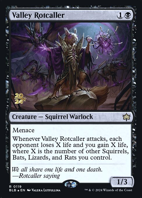 Valley Rotcaller, Bloomburrow Promos 119s, rare